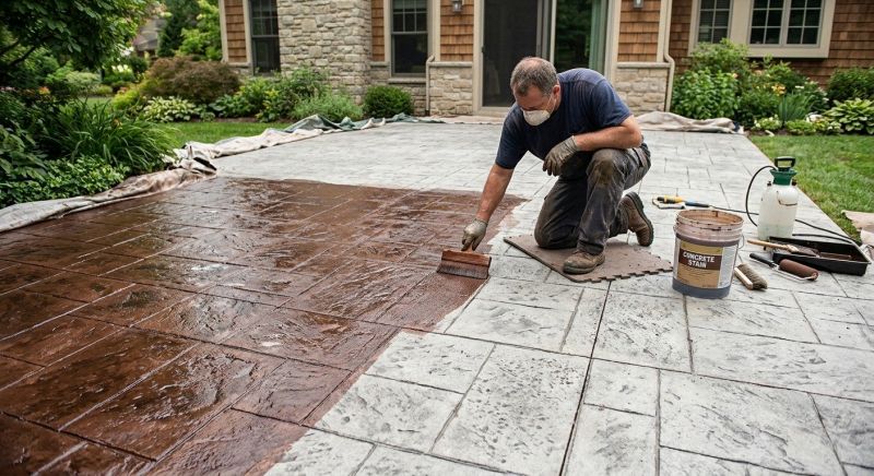 Concrete Floor Staining in Fort Worth, TX