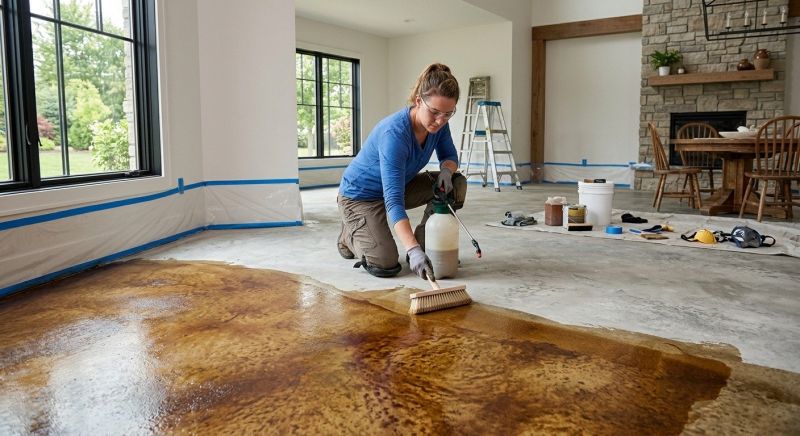 Concrete Staining Service in Fort Worth, TX
