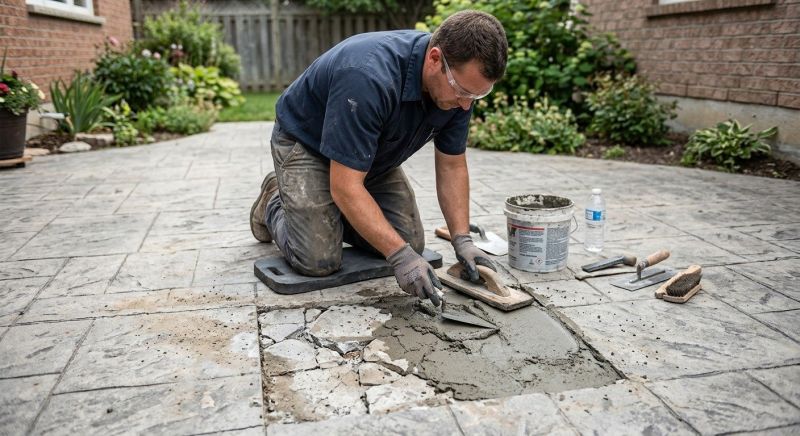 Decorative Concrete Repair in Manassas, VA