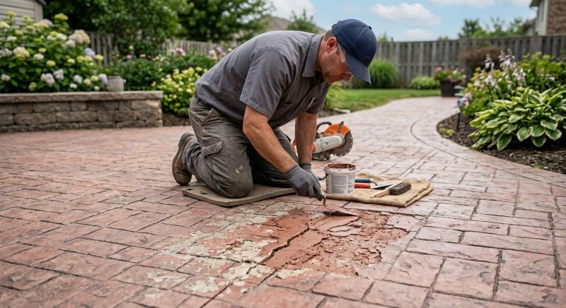 Decorative Concrete Repair in Olathe, KS