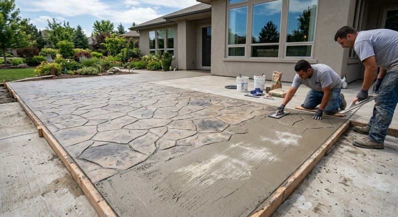 Stamped Concrete Replacement in Frisco, TX